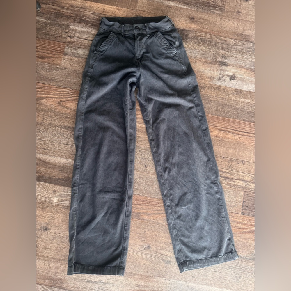 American Eagle Outfitters Dark Gray Stretch Pants